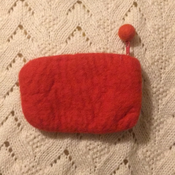 Rising tide clutch / phone case 100% wool - Picture 2 of 5